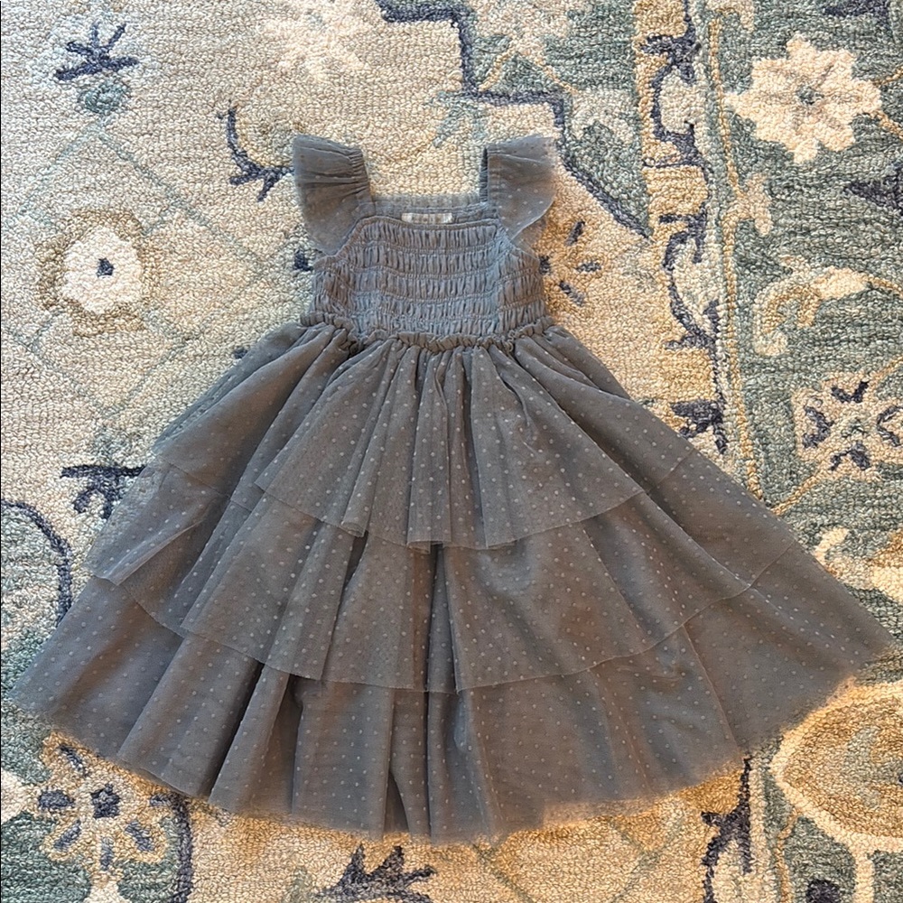 Elegant Gray Kids Dress